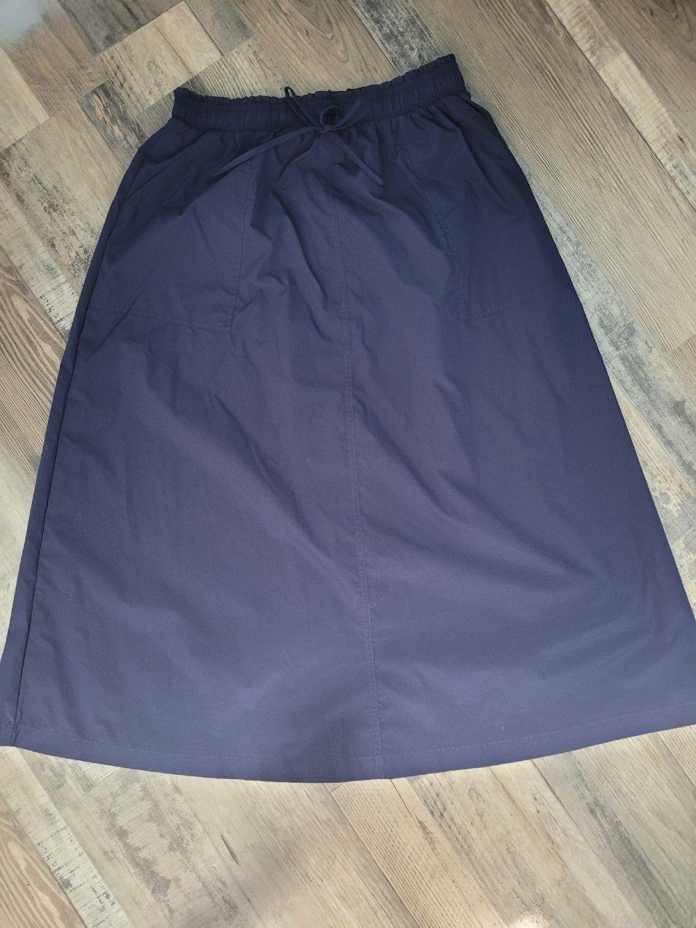 New Navy Blue  Medium Melloday Midi Skirt Casual Comfort